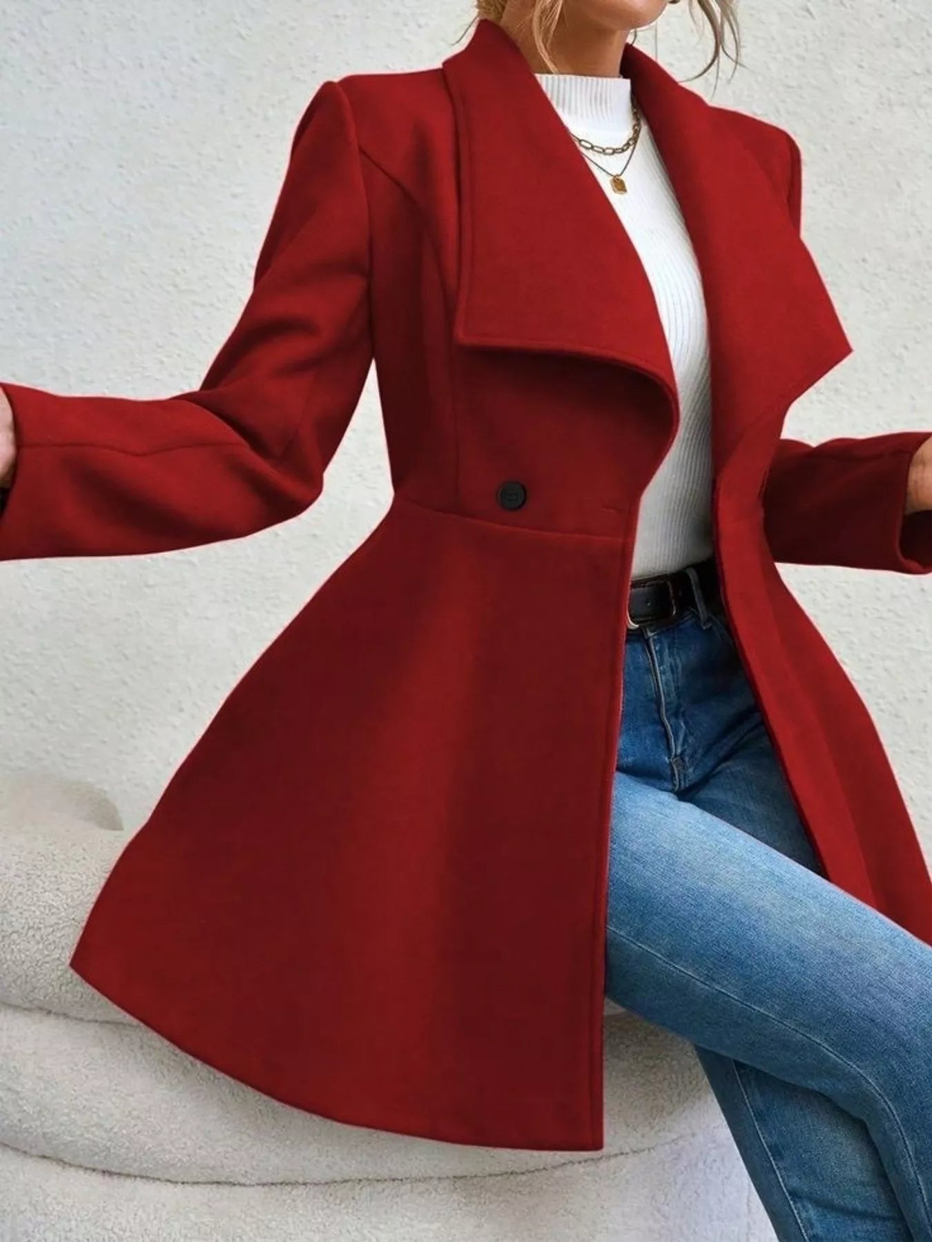 Chaquetón Mujer Estilo Elegante Invierno