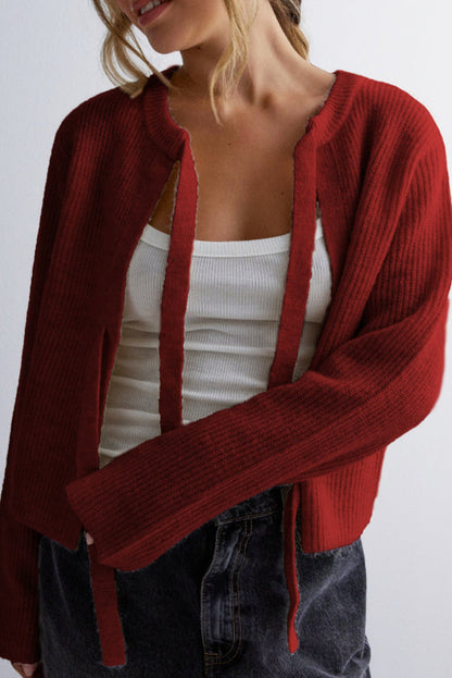 Chaqueta de punto elegante con cierre de botones