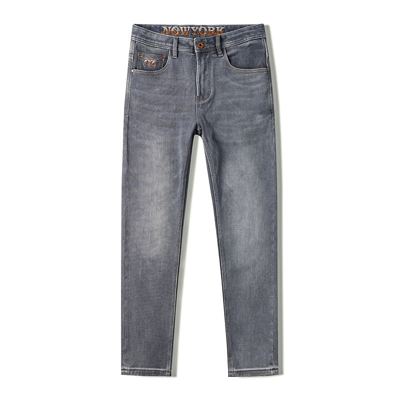 Pantalones Vaqueros Grises Clásicos