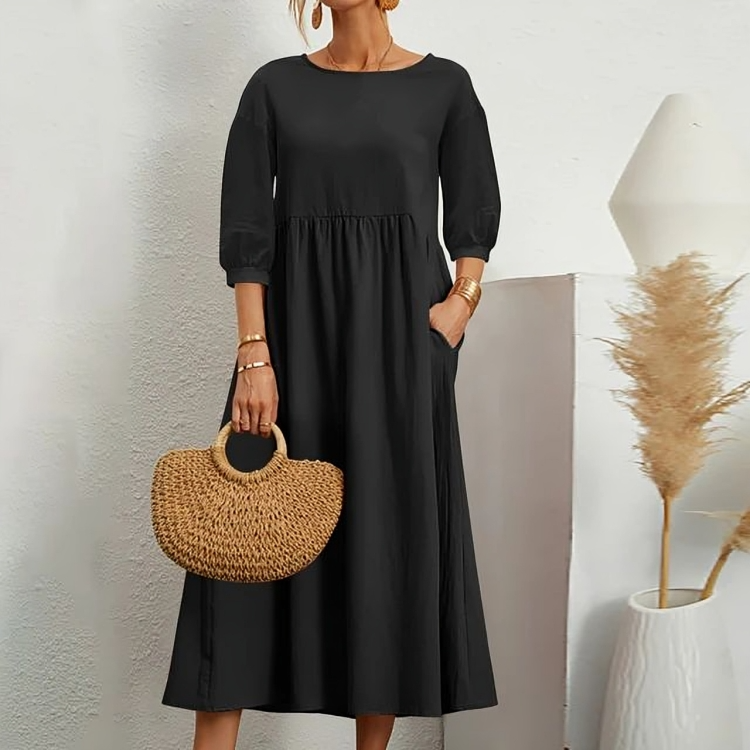 Vestido informal manga corta