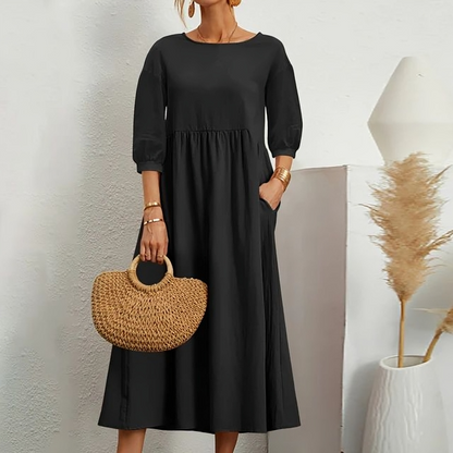 Vestido informal manga corta