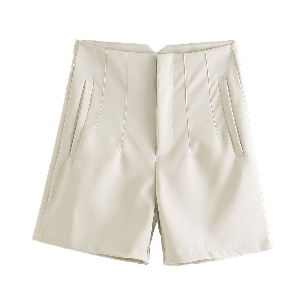 Short Mujer Cintura Alta con Bolsas Laterales - Vestiria