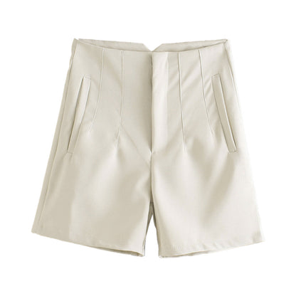 Short Mujer Cintura Alta con Bolsas Laterales - Vestiria