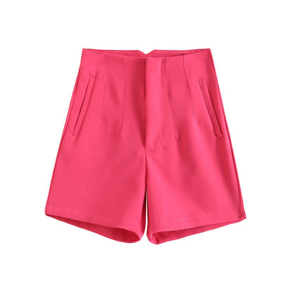 Short Mujer Cintura Alta con Bolsas Laterales