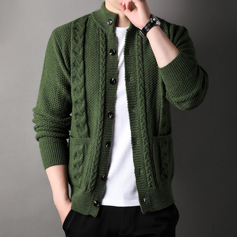Jersey de Hombre Plaid Puntos Lana Cálida - Vestiria