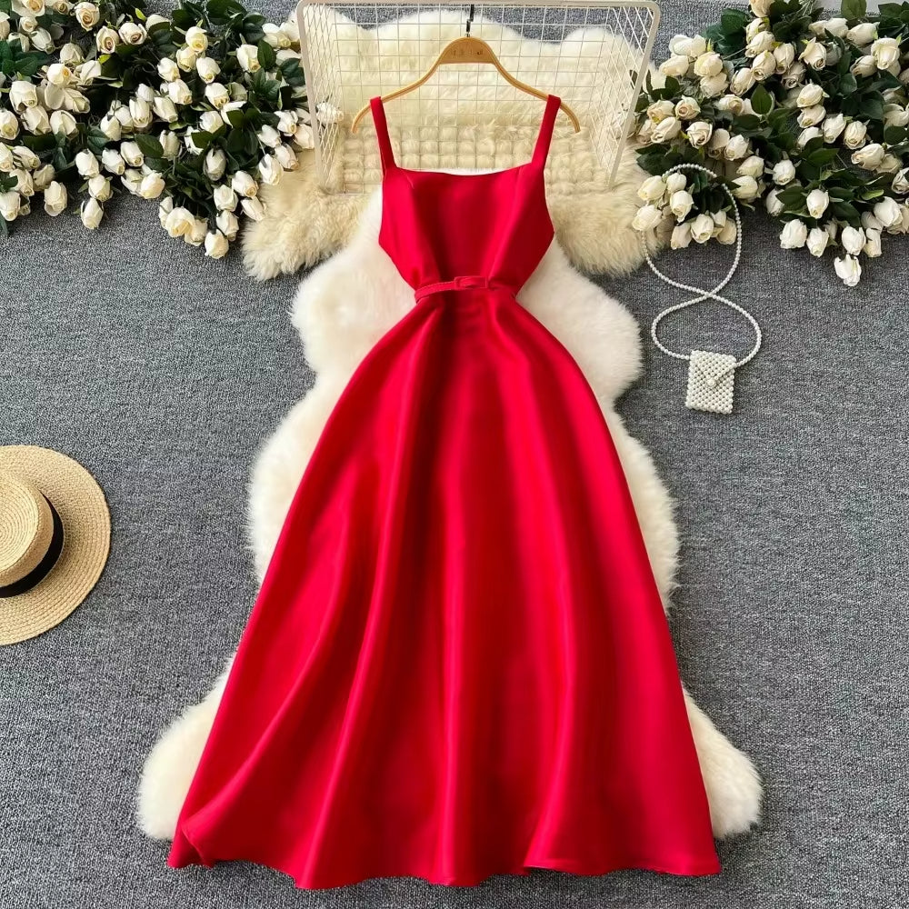 Vestido Elegante Mujer Sin Mangas Estilo Clásico - Vestiria