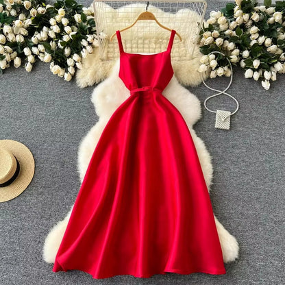 Vestido Elegante Mujer Sin Mangas Estilo Clásico - Vestiria