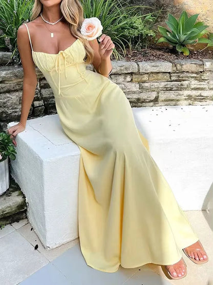 Vestido Mujer Escote Corazón con Tirantes Delicados