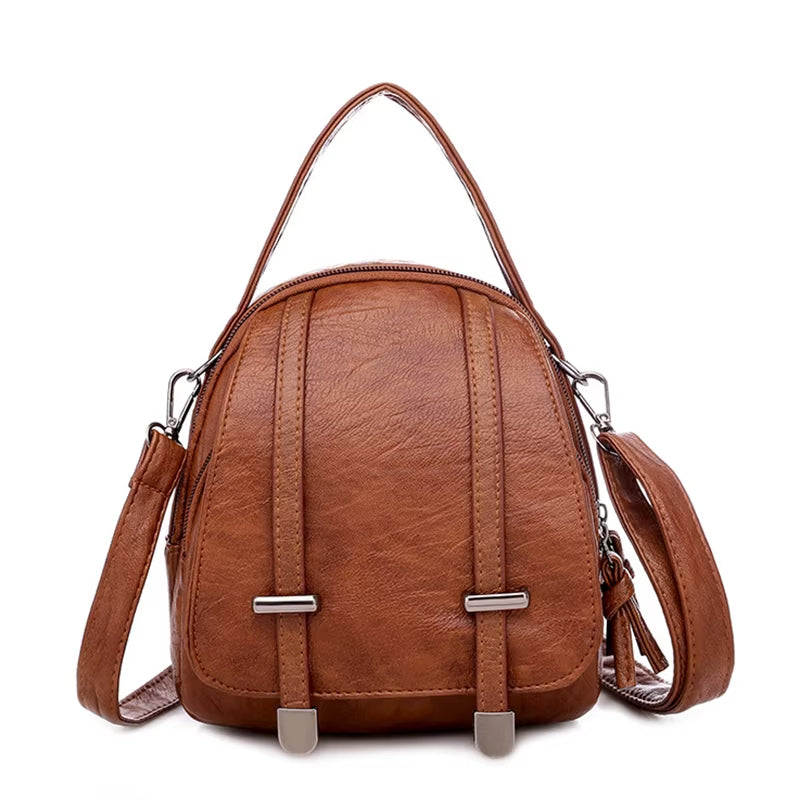 Bolso Bandolera Mujer Cuero Clásico Elegante