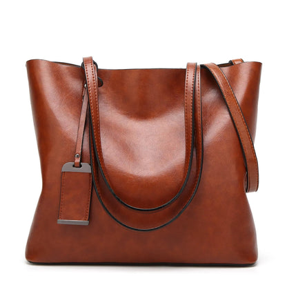 Bolso Mujer Cuero Clásico Granate