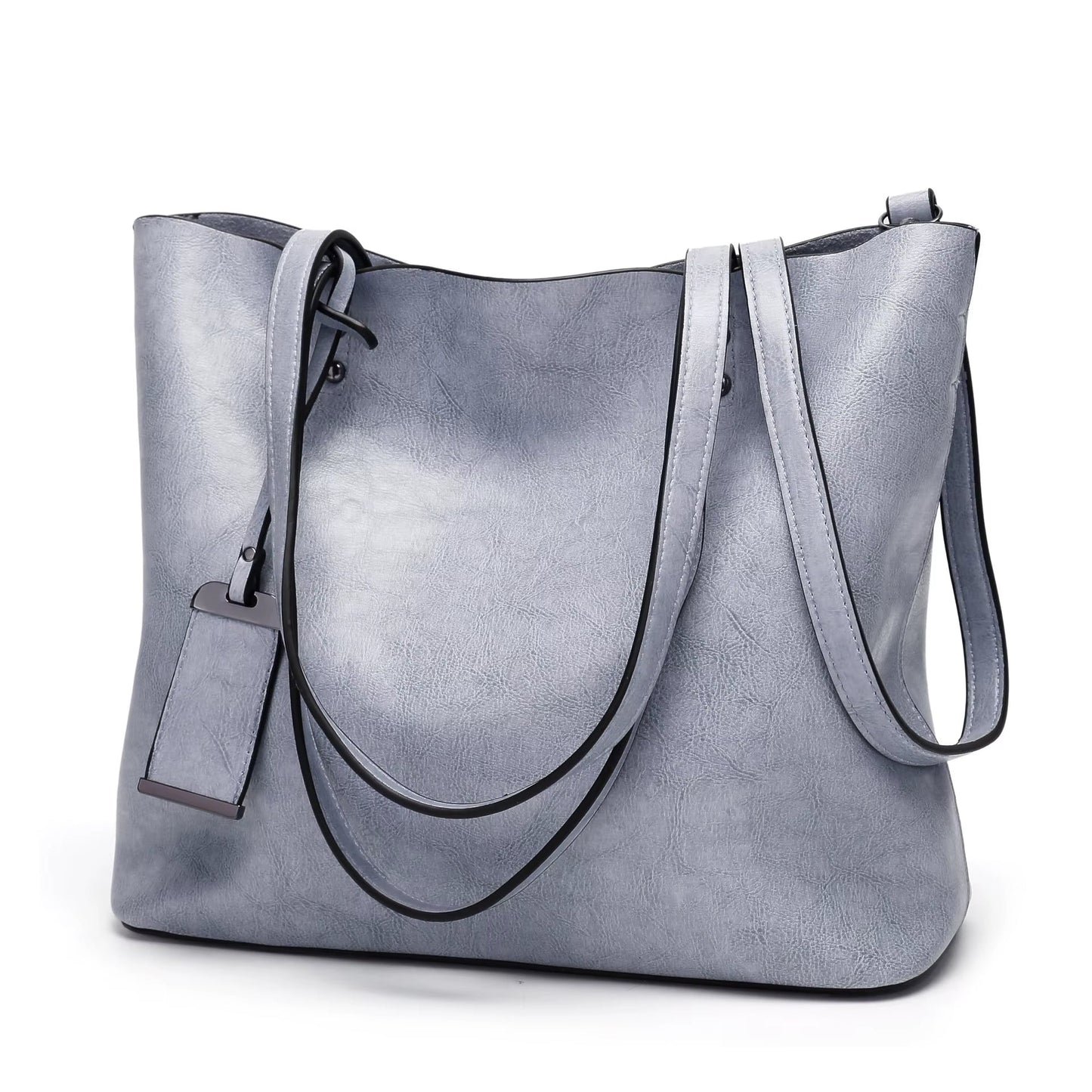 Bolso Mujer Cuero Clásico Granate