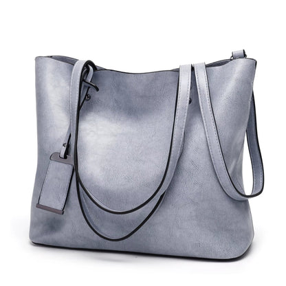 Bolso Mujer Cuero Clásico Granate
