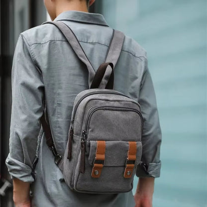 Mochila Bandolera Unisex Estilo Retro - Vestiria