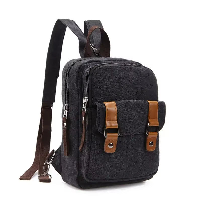 Mochila Bandolera Unisex Estilo Retro