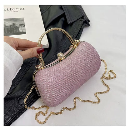 Bolso Noche Mujer Glamuroso con Asa de Estrás