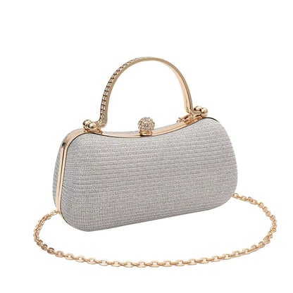 Bolso Noche Mujer Glamuroso con Asa de Estrás