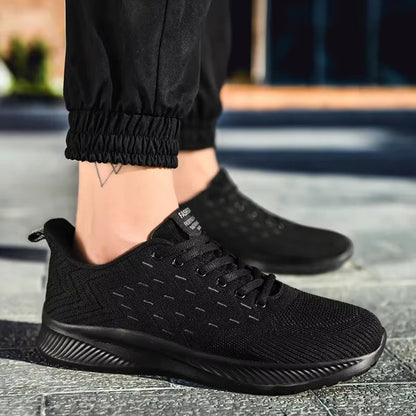 Zapatos deportivos ligeros de malla respirable para hombre