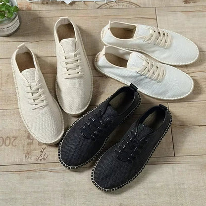 Alpargatas Hombre Lino Frescas Estilo Relajado - Vestiria