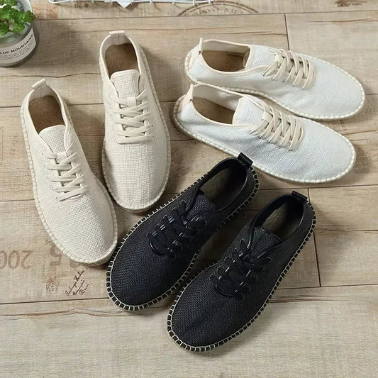 Alpargatas Hombre Lino Frescas Estilo Relajado - Vestiria