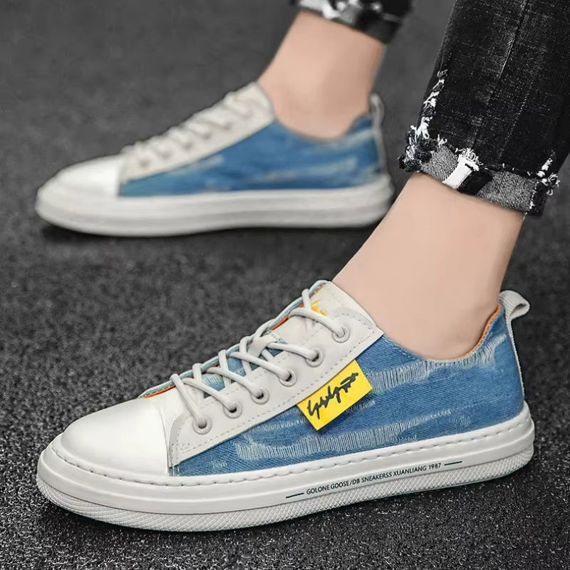 Zapatillas Hombre Deportivas Azul Denim