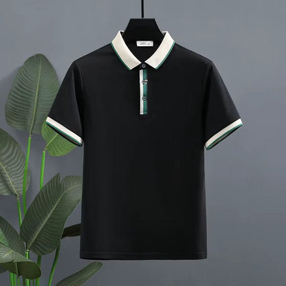Polo Hombre Algodón Clásico Cuello Redondo