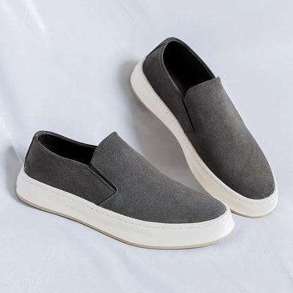 Mocasines Hombre Cuero Elegantes Sin Cordones
