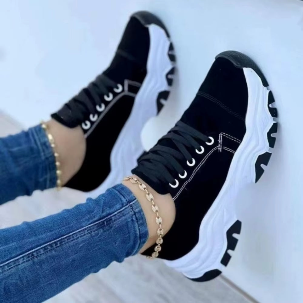 Zapatillas running mujer suela rugosa estilo deportivo