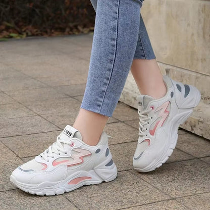 Zapatillas deportivas mujer malla fresca plataforma alta