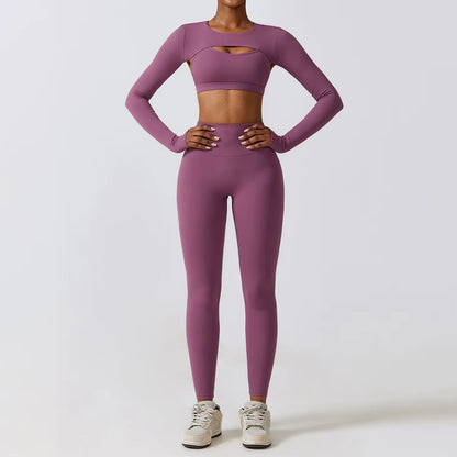 Traje deportivo mujer licra ajustada diseño original