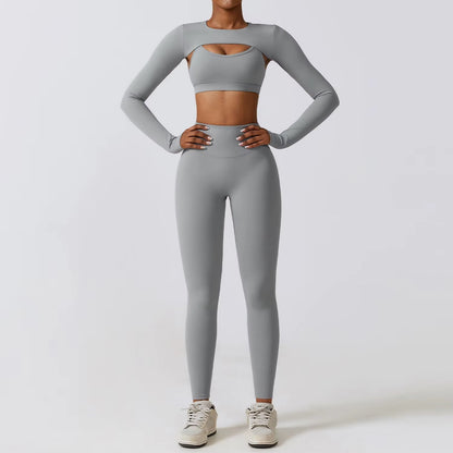 Traje deportivo mujer licra ajustada diseño original