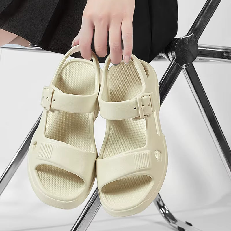 Sandalias Mujer Comodas con Hebilla Regulable