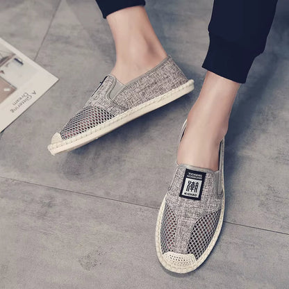 Mocasines Hombre Alpargatas Lona Fresca