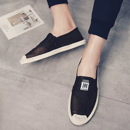 Mocasines Hombre Alpargatas Lona Fresca