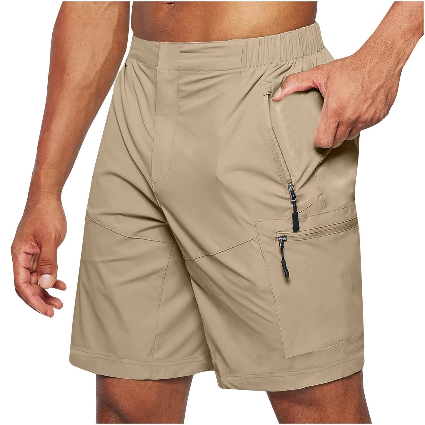 Pantalones cortos deportivos hombre con bolsillos