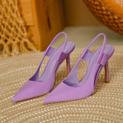 Zapatos de tacón alto para mujer elegantes de punta fina