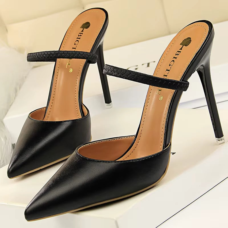 Zapatos de Mujer Tacón Alto Abierto Elegantes - Vestiria