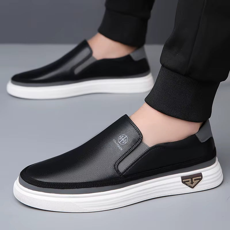 Zapatos Hombre Piel Sintética Transpirable Casual - Vestiria