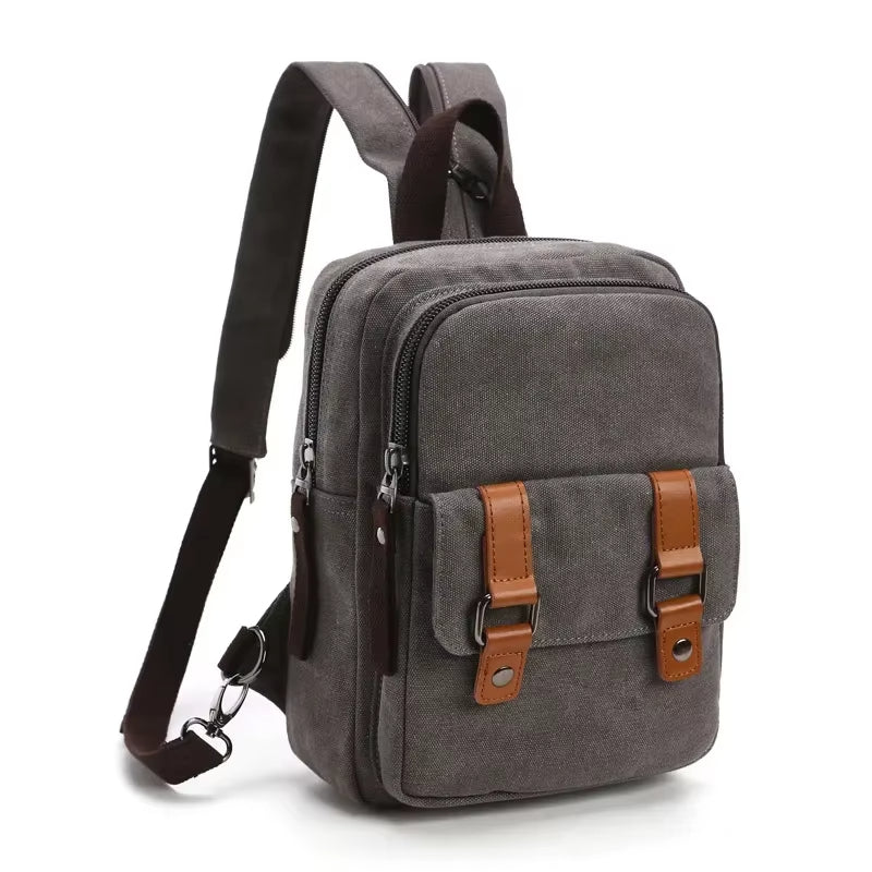 Mochila Bandolera Unisex Estilo Retro