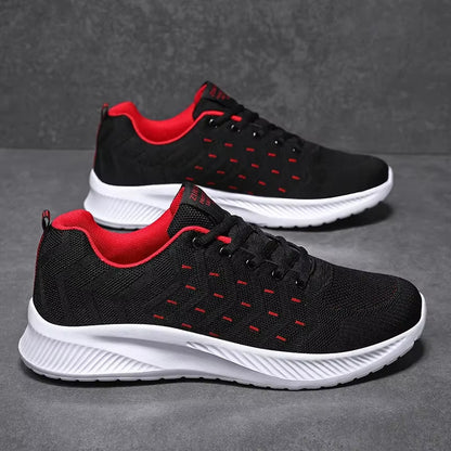 Zapatos deportivos ligeros de malla respirable para hombre