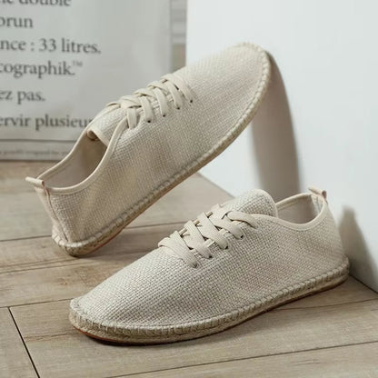 Alpargatas Hombre Lino Frescas Estilo Relajado