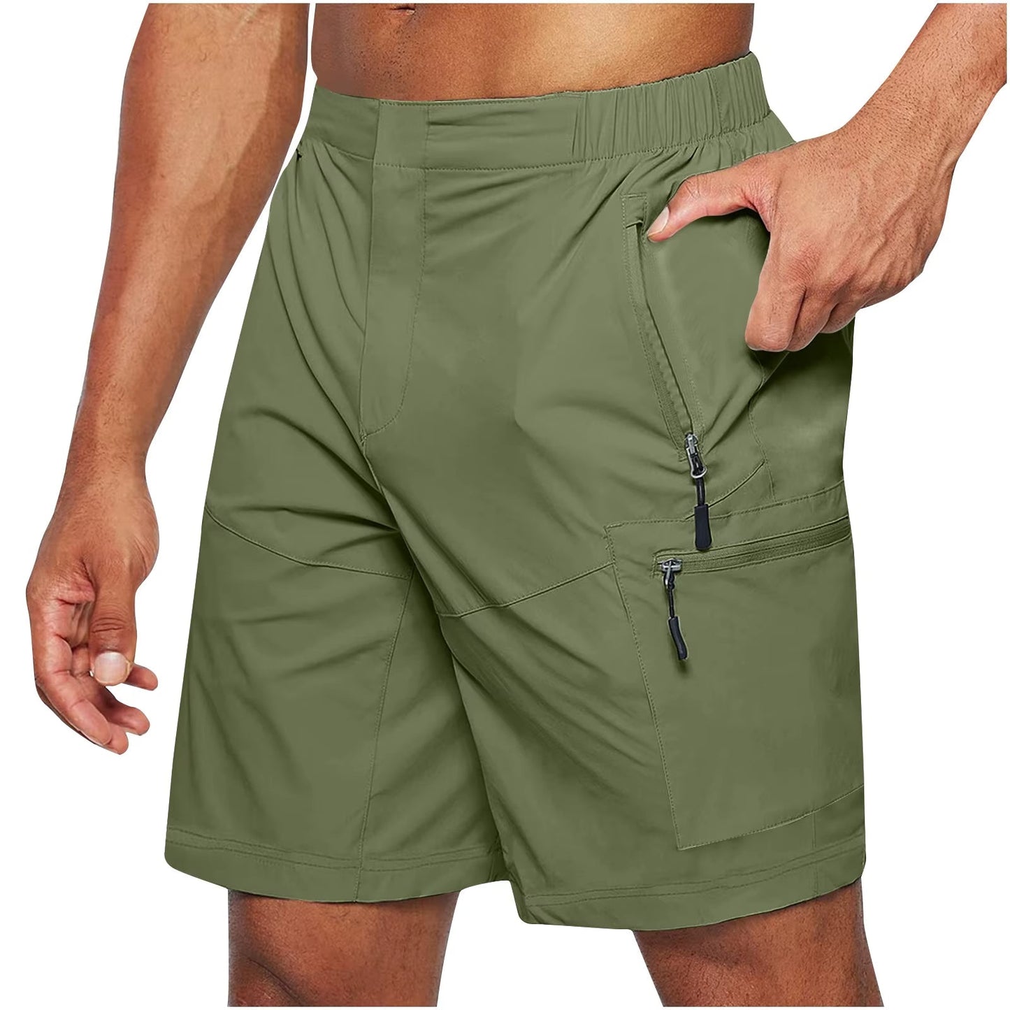 Pantalones cortos deportivos hombre con bolsillos