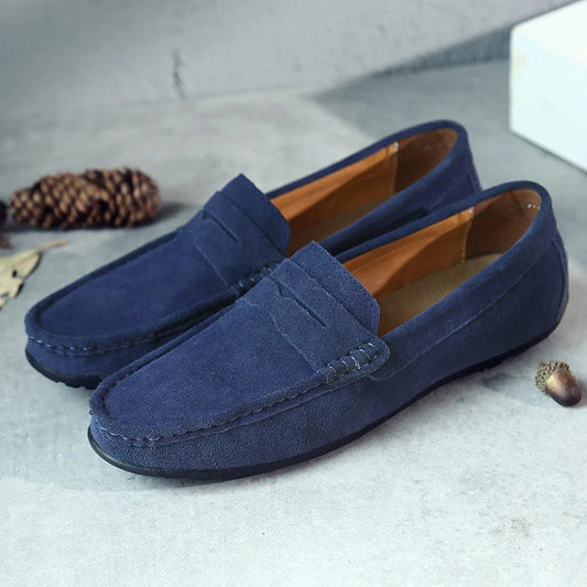 Mocasines Hombre Cuero Auténtico Estilo Relajado - Vestiria