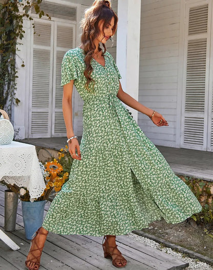 Vestido Floral Estampado Mujer - Vestiria
