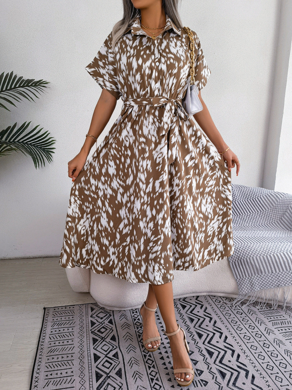 Vestido Leopardo FemeninoSexy