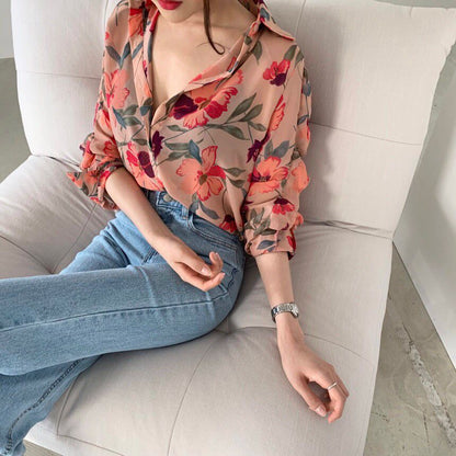 Blusa Lana Floral Mujer
