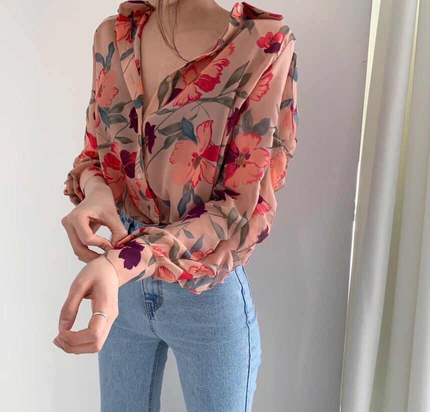 Blusa Lana Floral Mujer - Vestiria