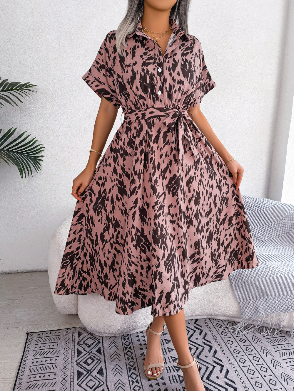 Vestido Leopardo FemeninoSexy