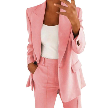 Traje Mujer Chaqueta Pantalón Clásico
