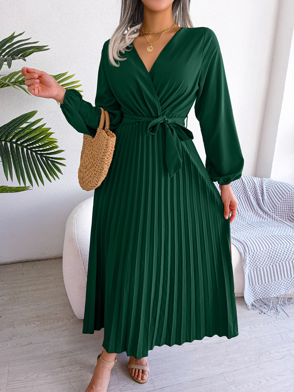 Vestido Elegante Cuello En V