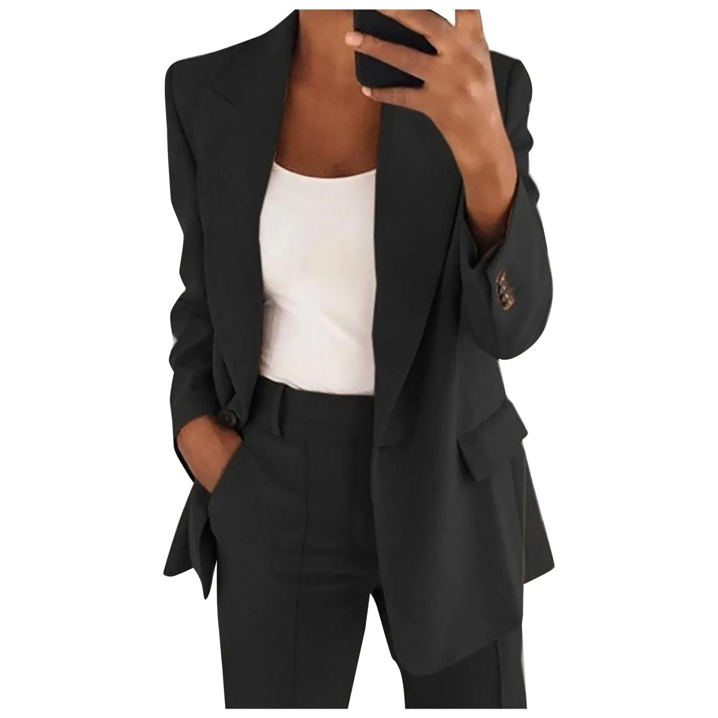 Traje Mujer Chaqueta Pantalón Clásico